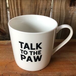Talk to the Paw White Ceramic Coffee Mug by Sips Drinkware